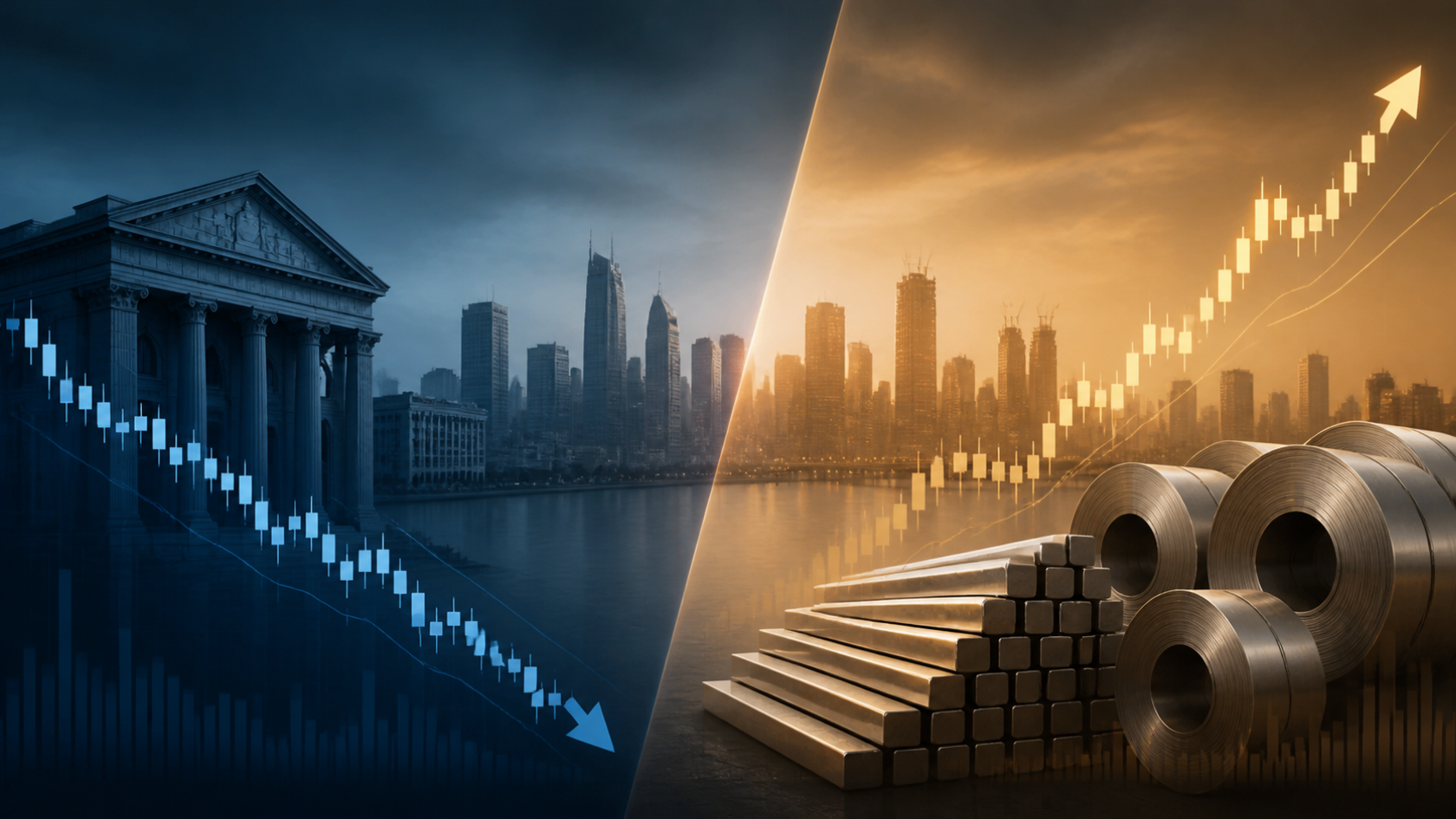 Two Markets Inside One Index: Why Bank Nifty Crashed 13.6% While Metal Stocks Held